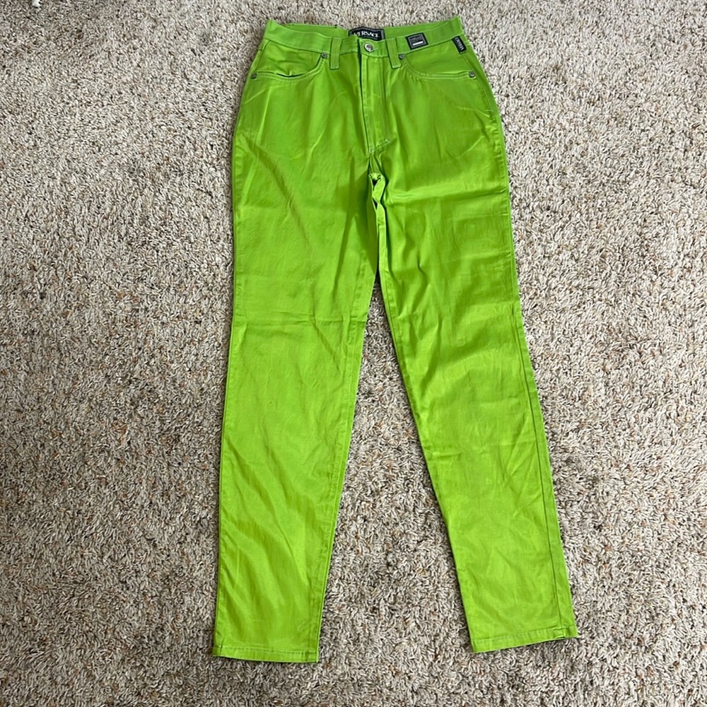 Skinny satin pants